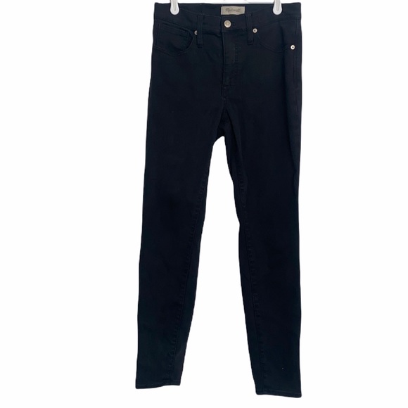 Madewell Denim - Madewell 9" High Rise Skinny Black Jeans Sz 28